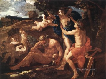  Apolo Obras - Apolo y Dafne pintor clásico Nicolas Poussin